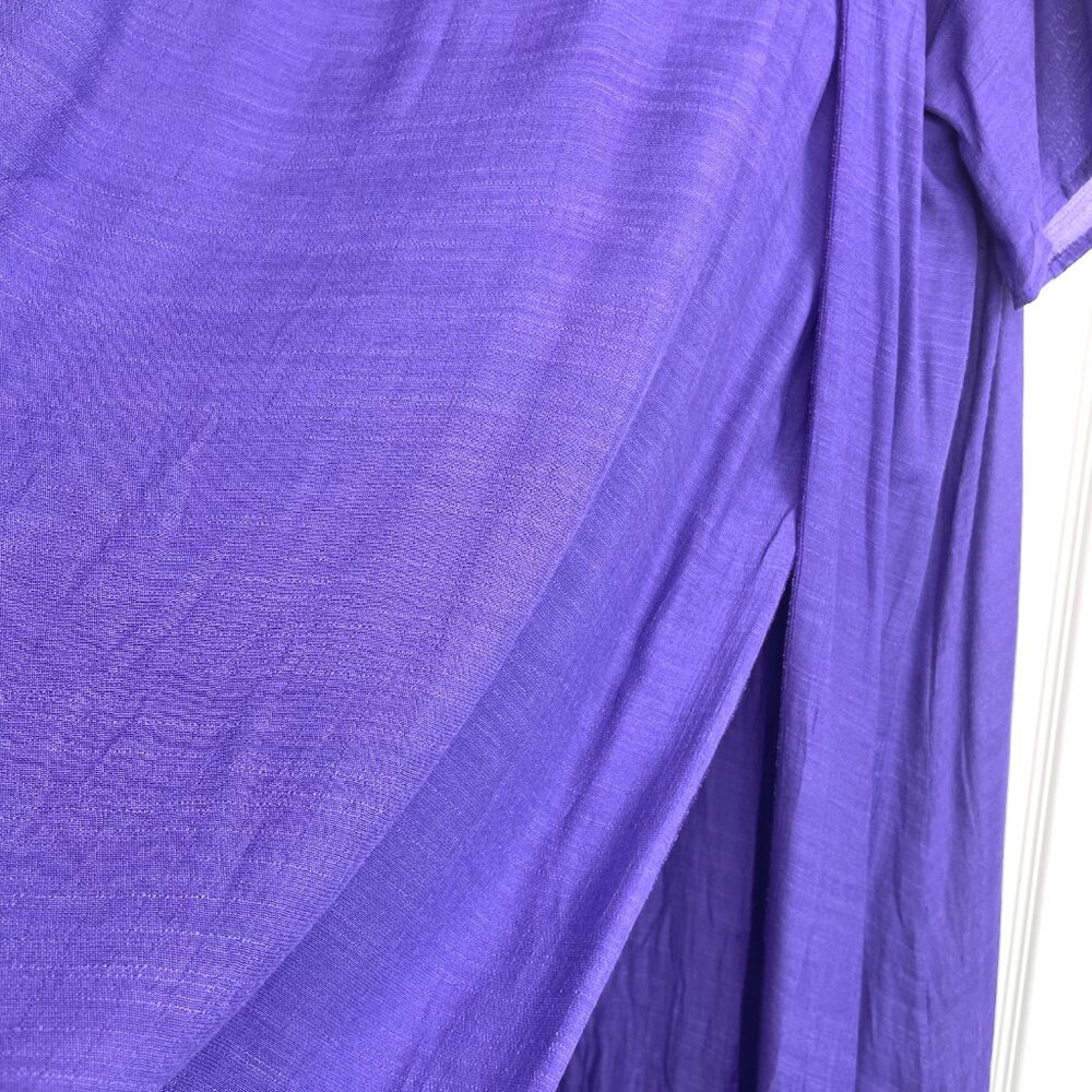 Hilo Hattie Boutique Purple Boho Oversized Dress One Size /Plus Made In Hawaii - Picture 4 of 10